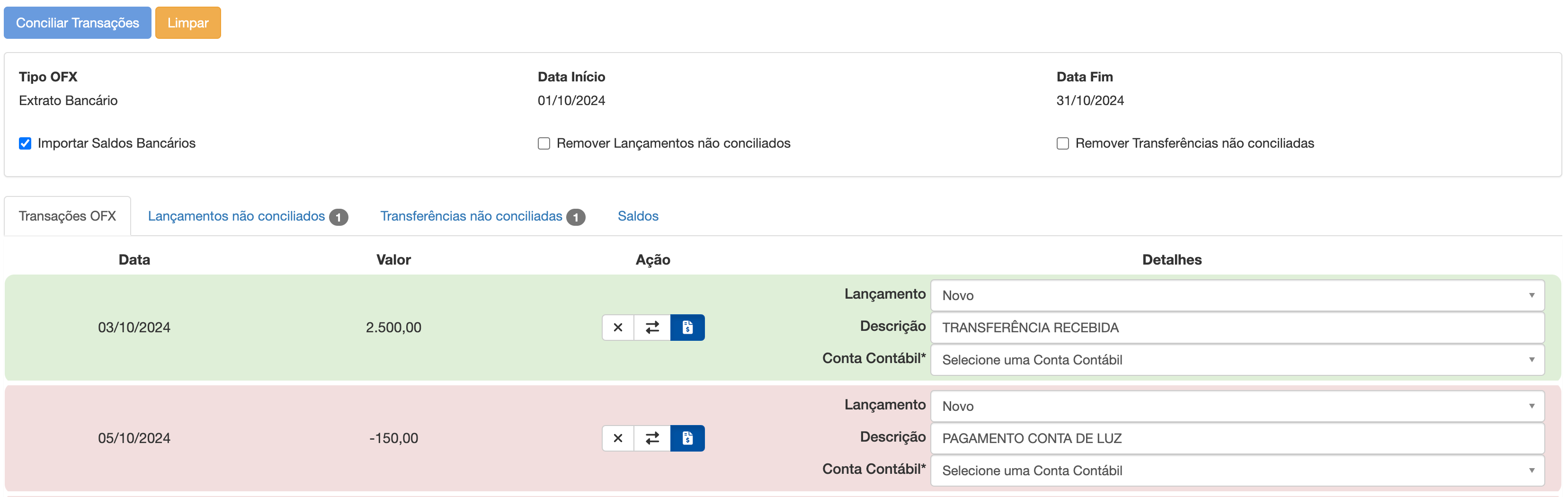 Imagem de Classificação de Transações